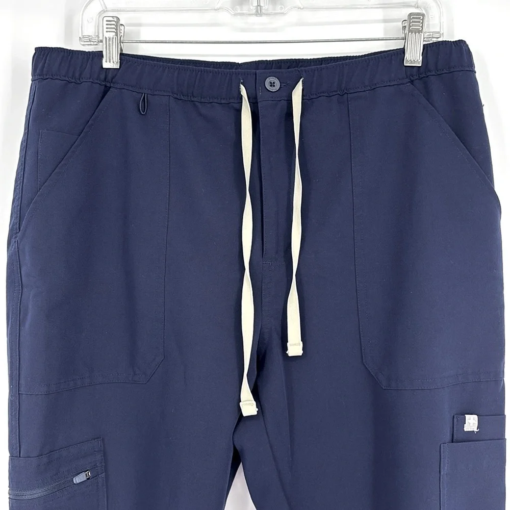 Figs Cairo Cargo Scrub Pants Men’s Size Large Short in Navy Blue - EUC!